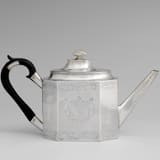 Teapot, American silver, 1787–99